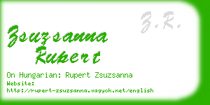 zsuzsanna rupert business card